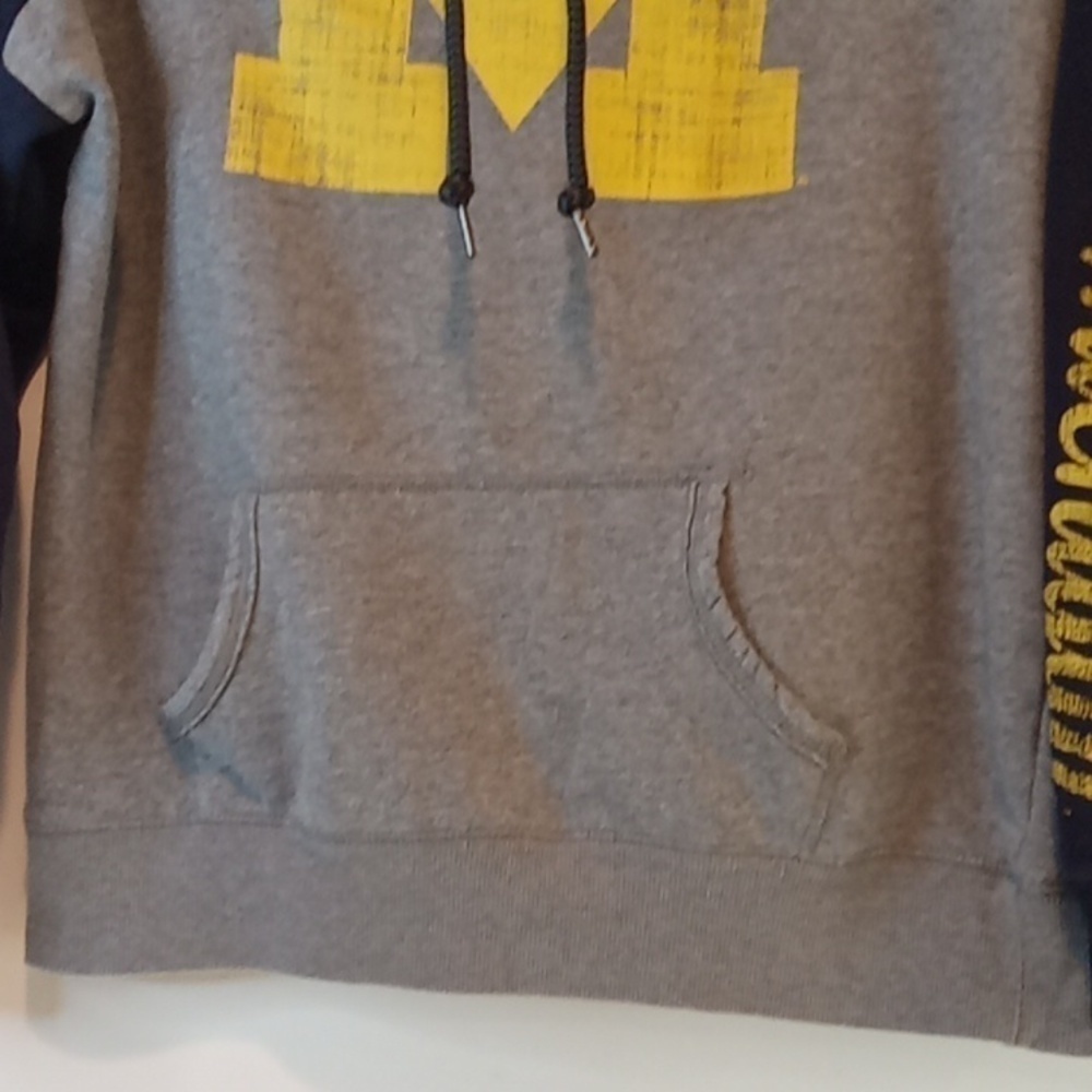 Colosseum Michigan Wolverines Funnel Neck Sweatshirt Men's Sz Med NICE! - Picture 6 of 16